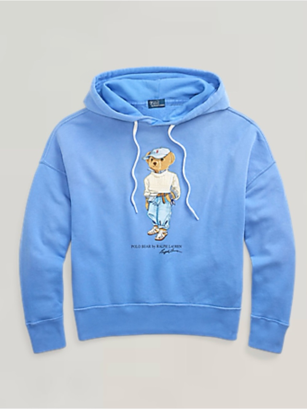 Polo Ralph Lauren Preppy Bear Fleece Hoodie Sweatshirt